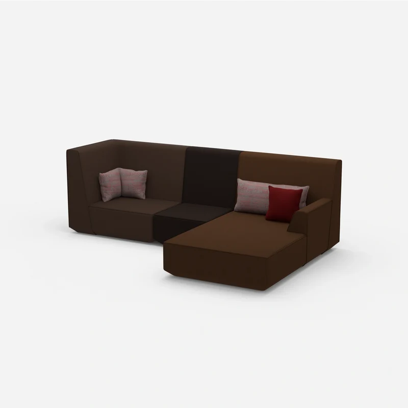 3 Personen Sofa mit Ottomane