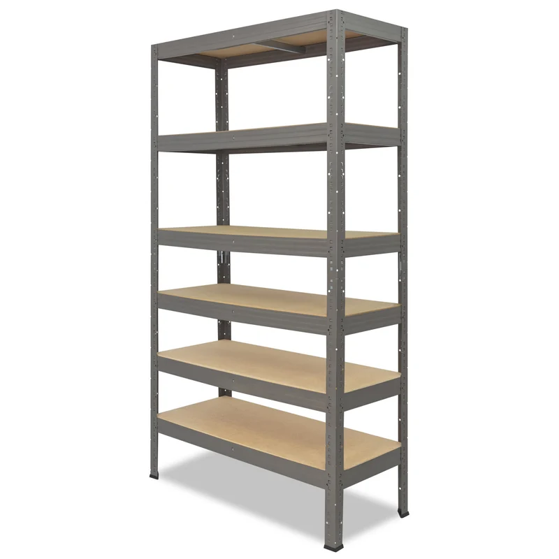 shelfplaza PRO Schwerlastregal 230x60x30 cm grau mit 6 Böden