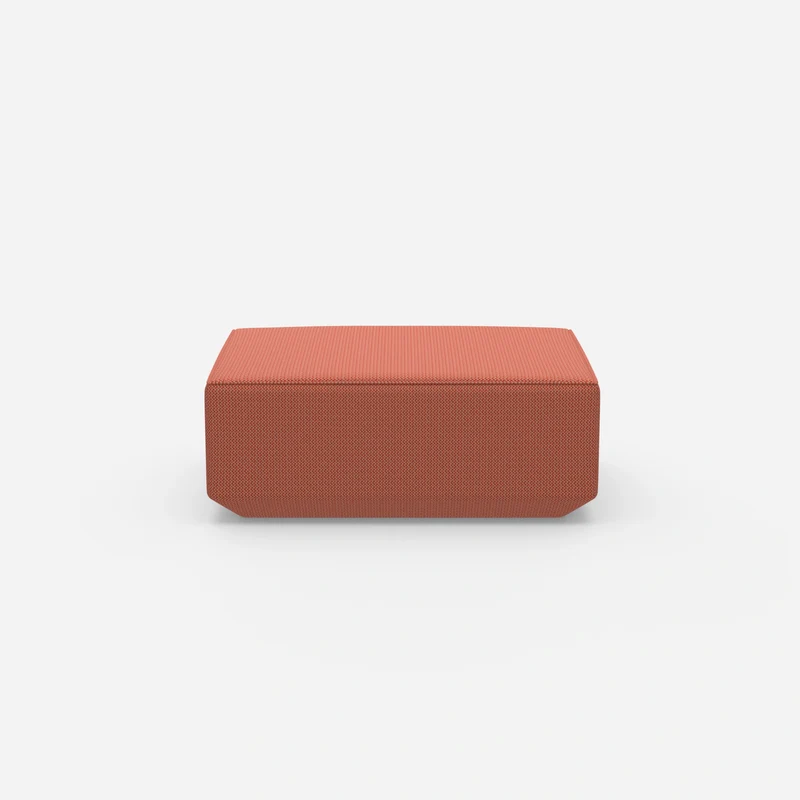 Moderner Pouf orange