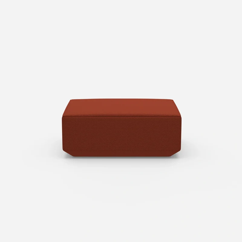 Moderner Pouf orange