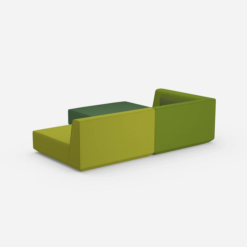 Ecksofa mit niedriger Sitzhöhe