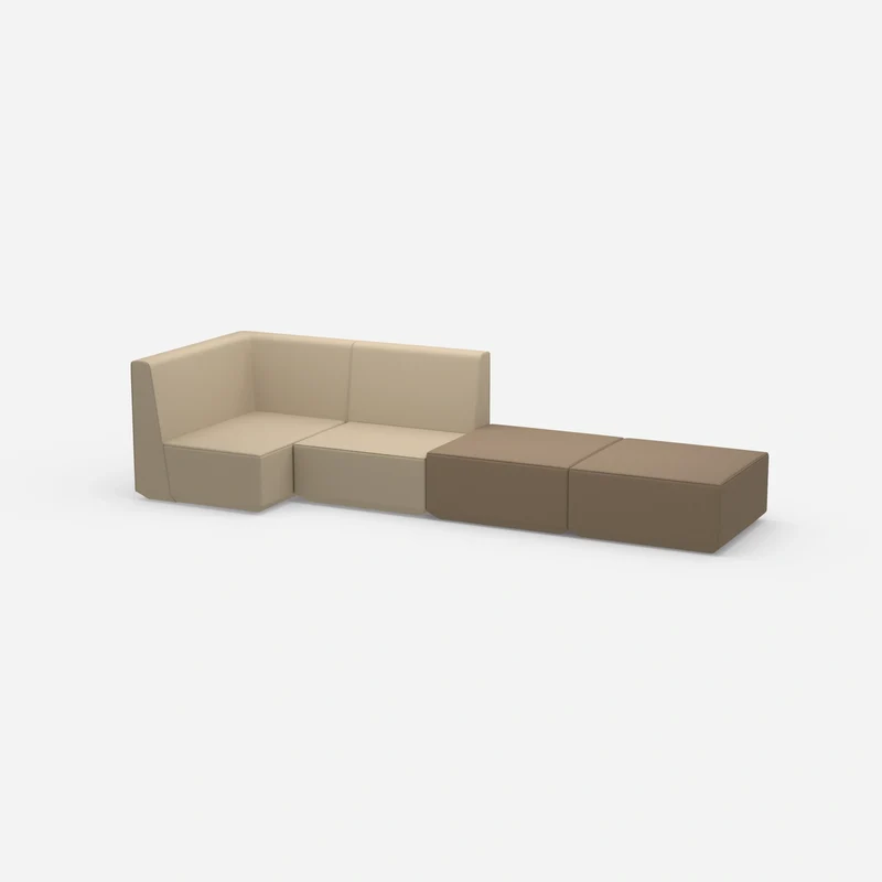 Beige Sitzbank