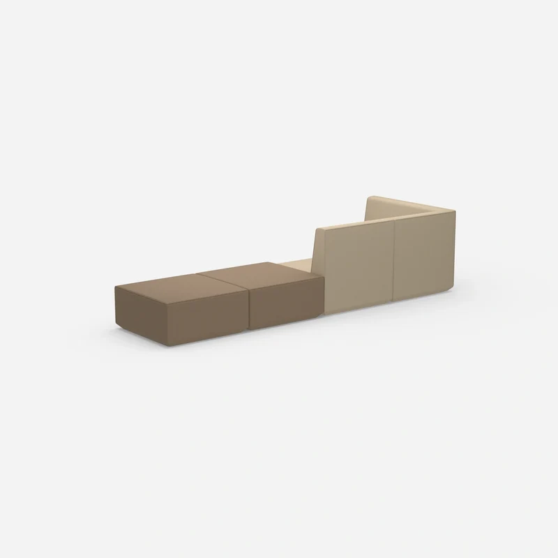 Beige Sitzbank
