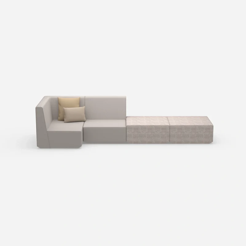 Beige Sitzbank