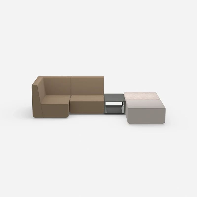 Beige Sitzbank