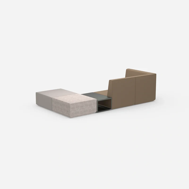 Beige Sitzbank