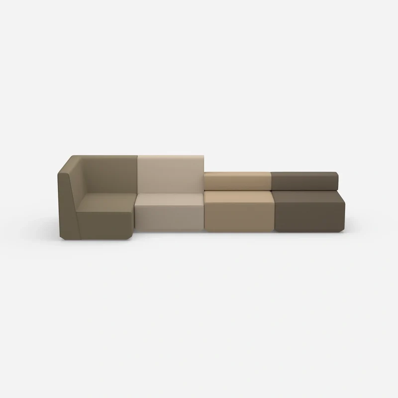 Beige Sitzbank
