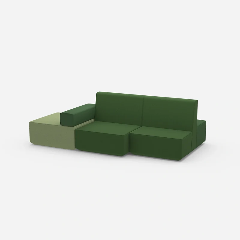 Grüne Sitzbank