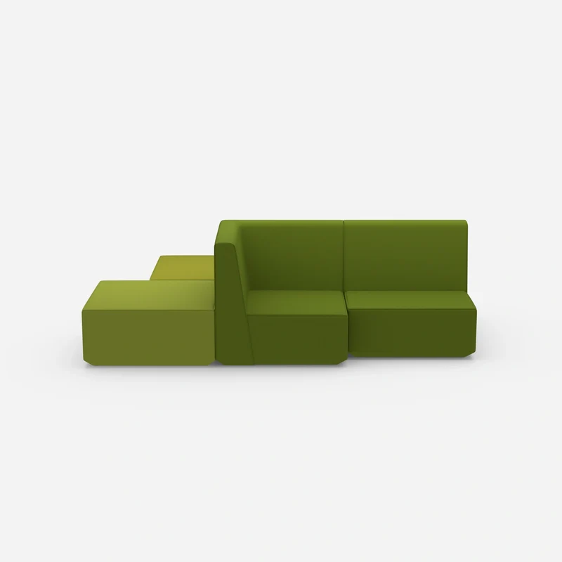 Grüne Sitzbank