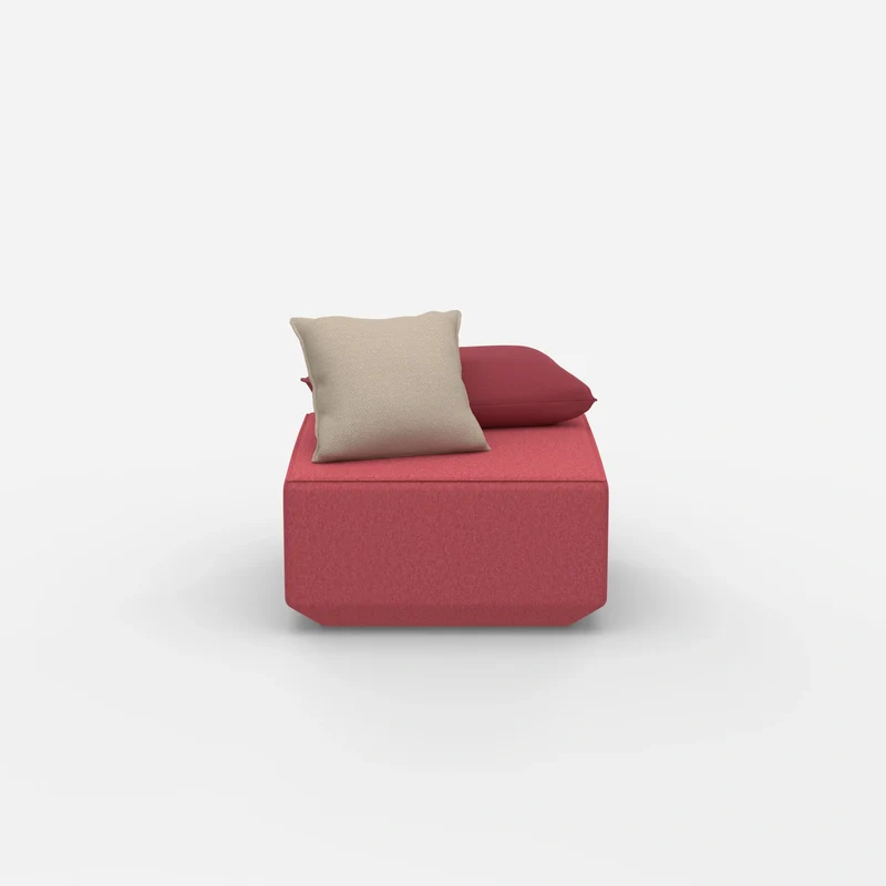 Moderner Pouf rosa