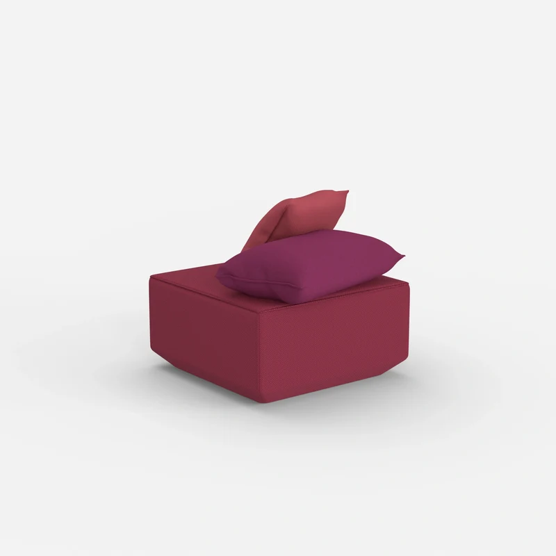 Moderner Pouf rosa
