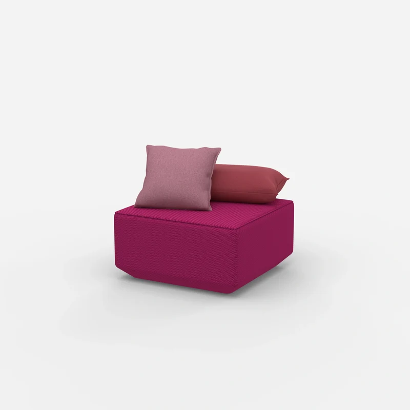 Moderner Pouf rosa