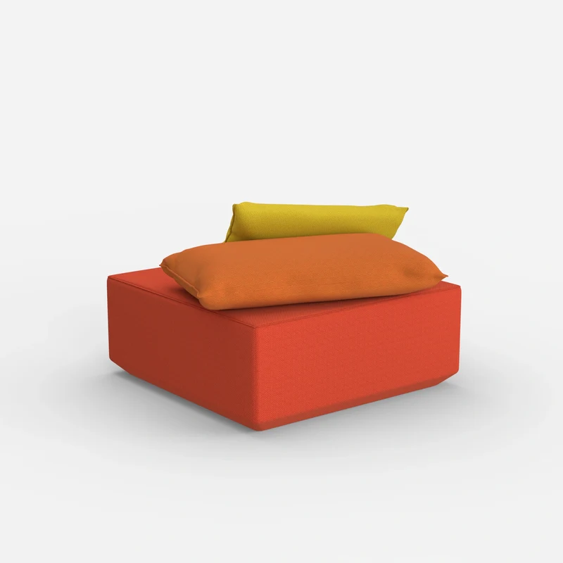 Moderner Pouf viereckig