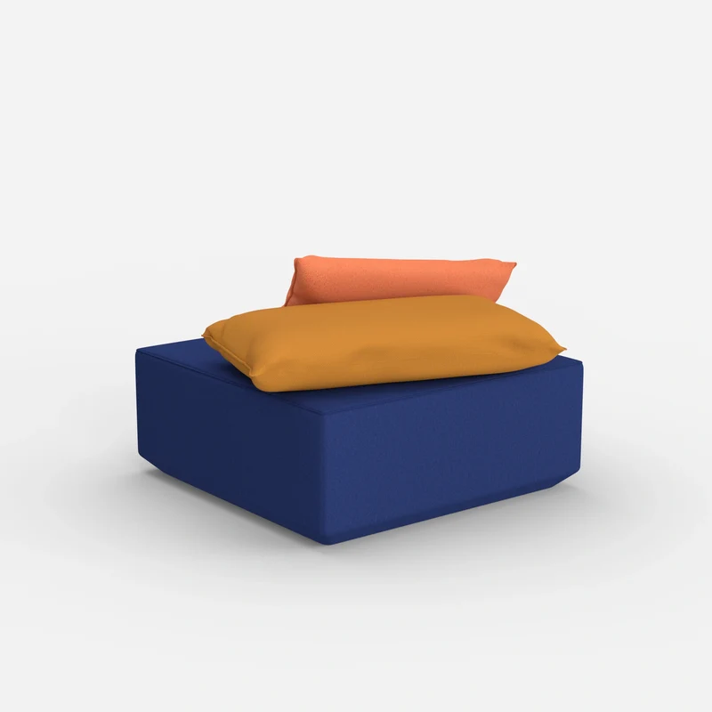 Moderner Pouf viereckig