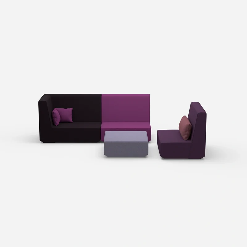 Dreisitzer Sofa mit Sessel