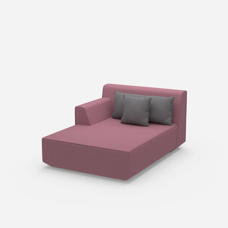 Modulare Recamiere in Rosa