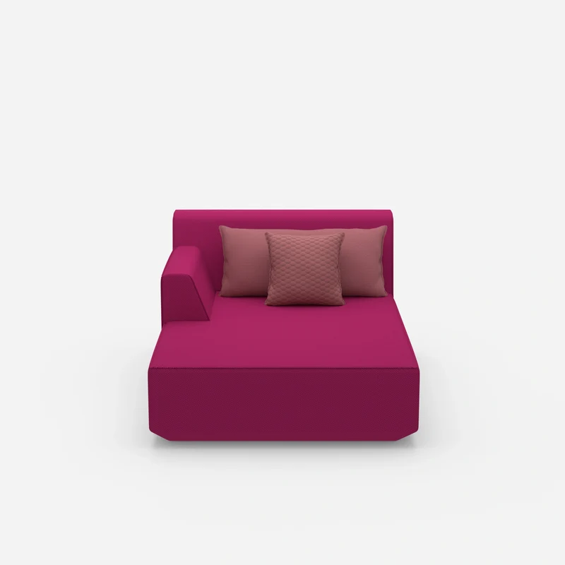 Modulare Recamiere in Rosa