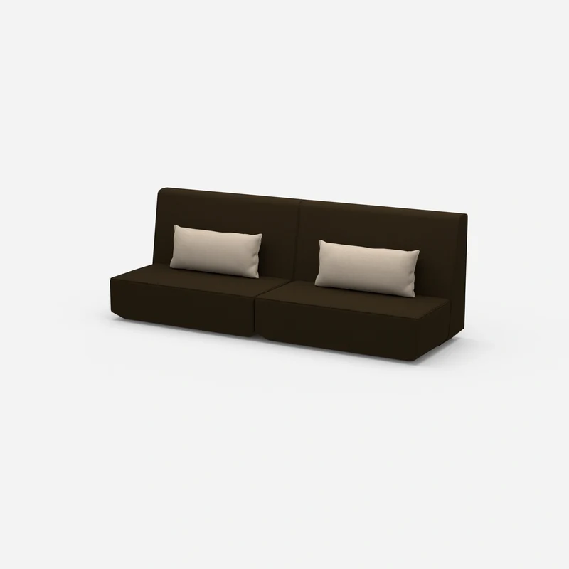 Sofa 3 Sitzer braun