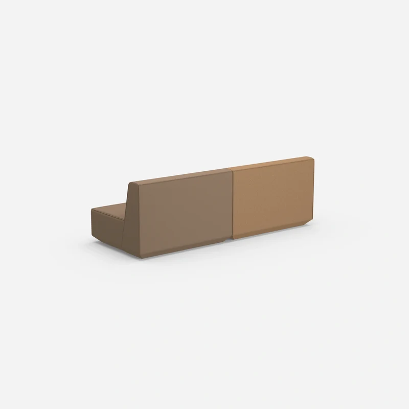 Modulares Sofa 3er in Braun