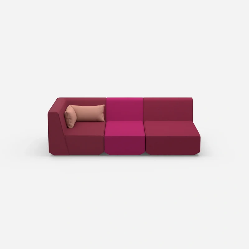 3 Sitzer Sofa modular mit Liegefunktion