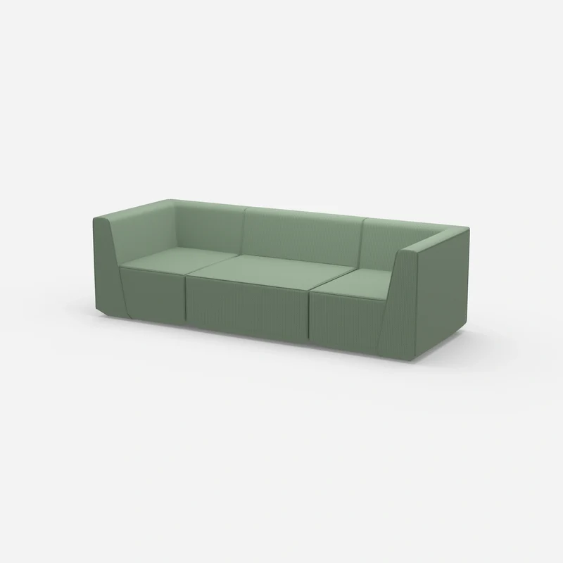 Sofa Dreisitzer grün