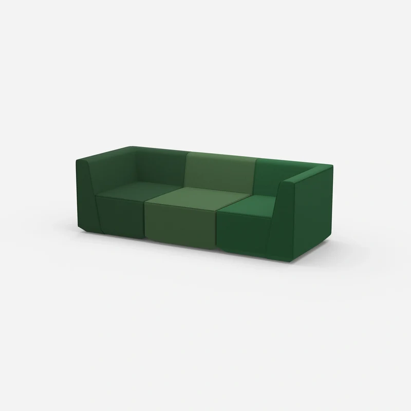 3er Sofa grün