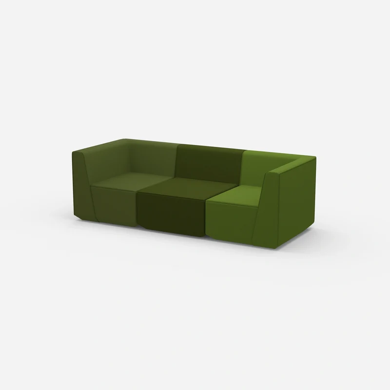 3er Sofa grün