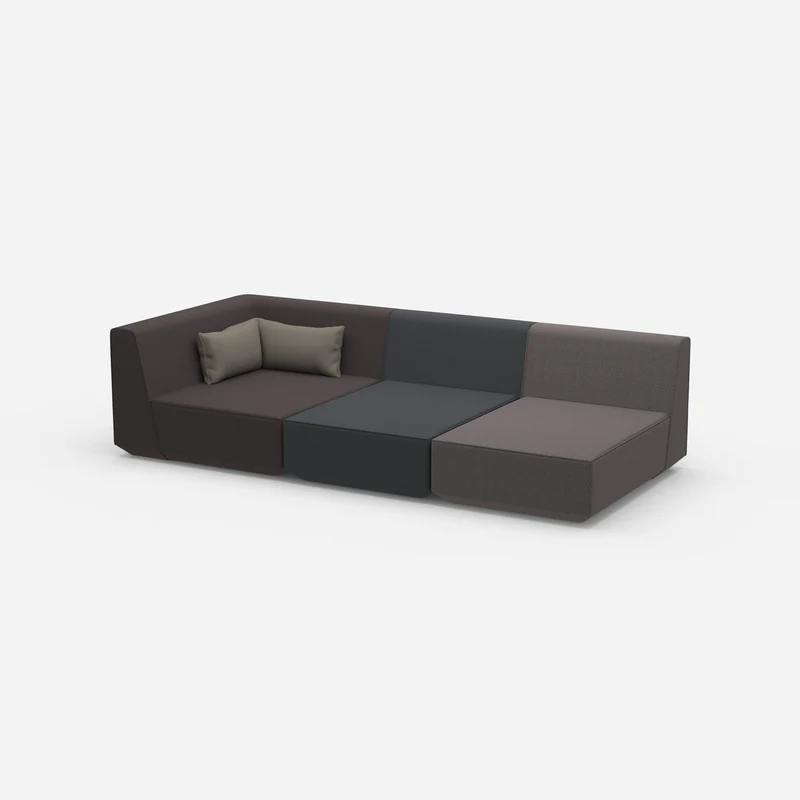 3er Sofa mit Liegefunktion 260 cm breit