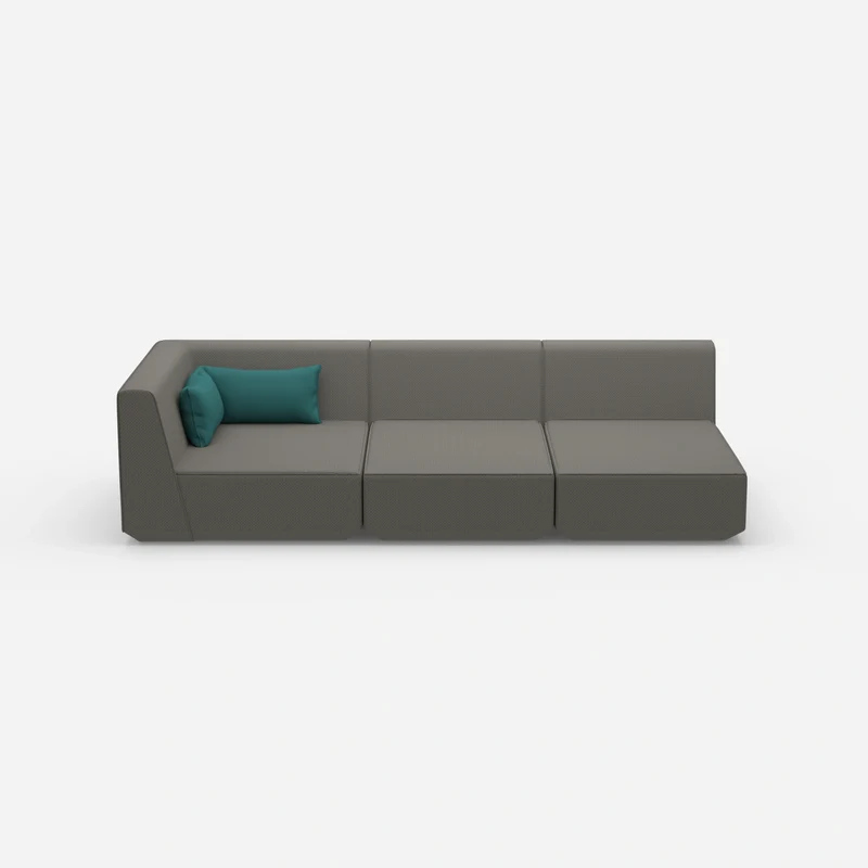 3er Sofa mit Liegefunktion 260 cm breit