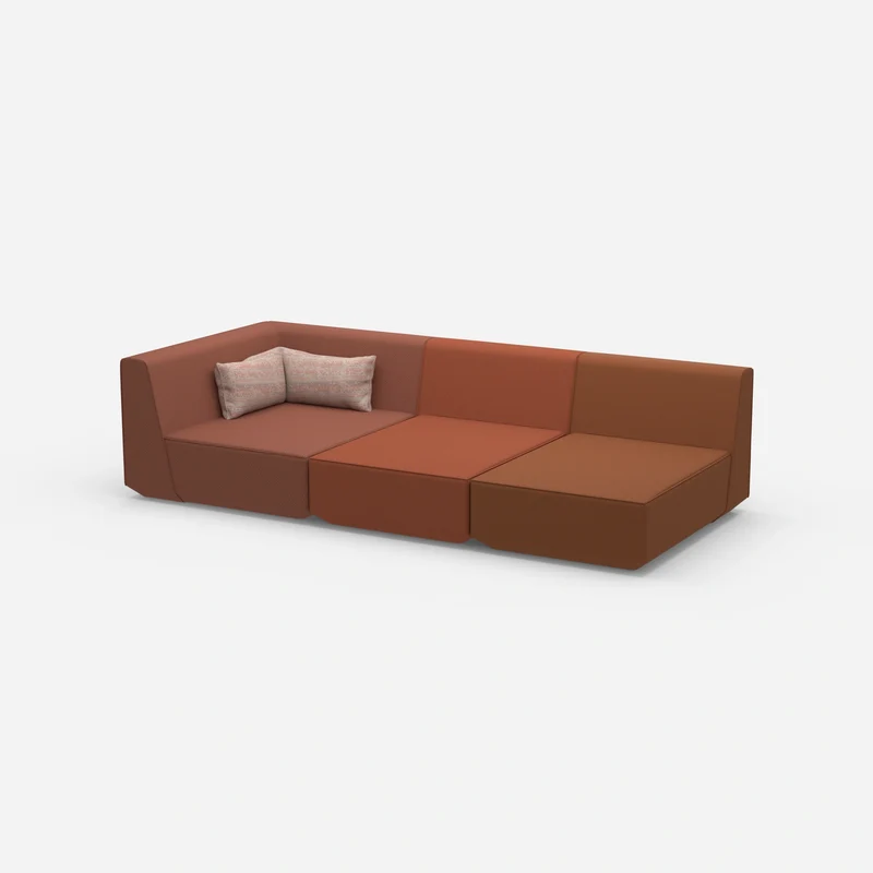 3er Sofa mit Liegefunktion 260 cm breit