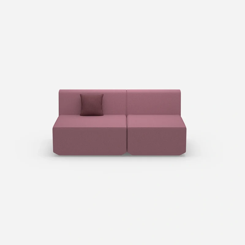 Modulares Sofa bunt 2 Personen