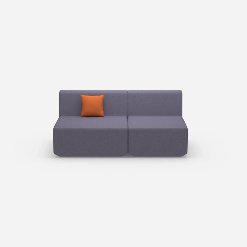 Modulares Sofa bunt 2 Personen
