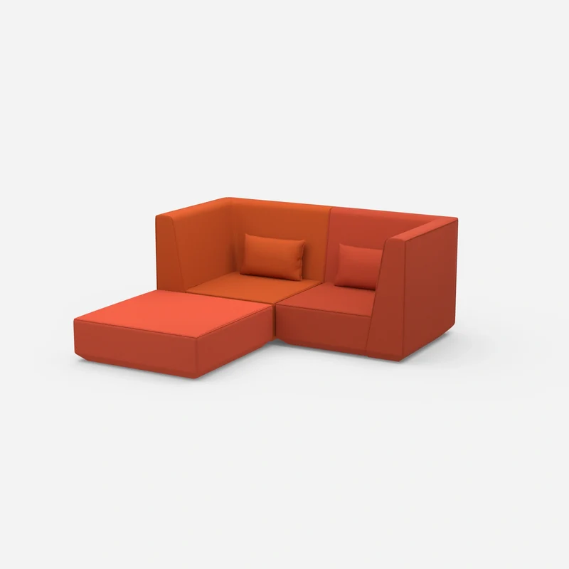 Modulares Ecksofa für kleine Räume