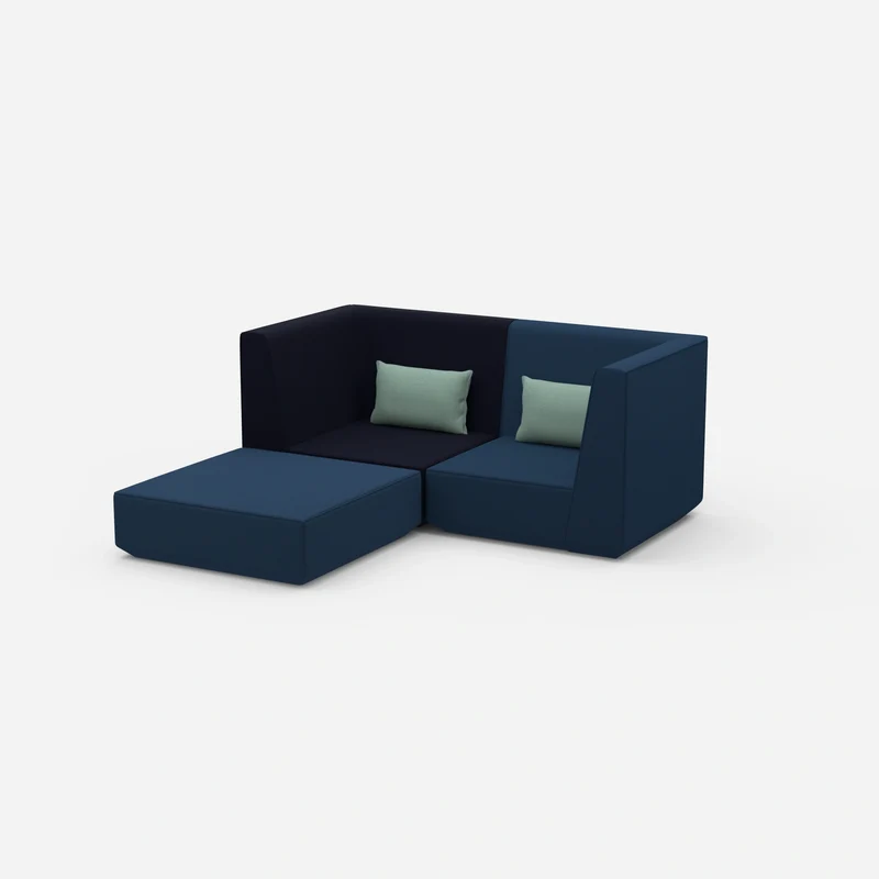 Modulares Ecksofa für kleine Räume