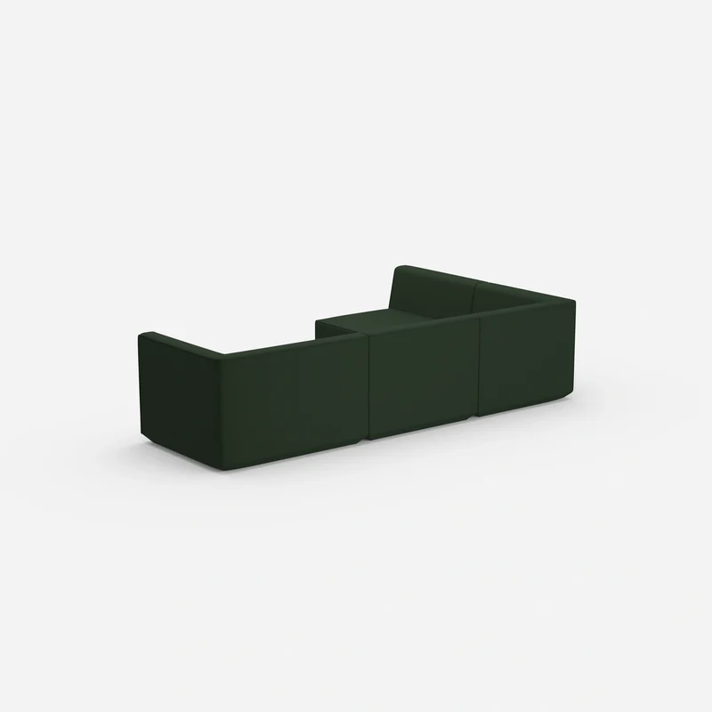 Ecksofa in Grün