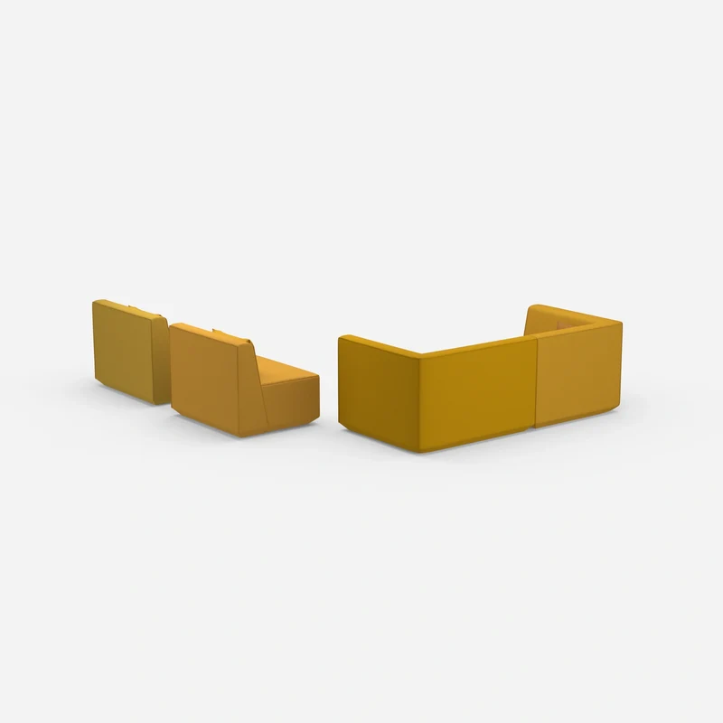 3 Sitzer Sofa mit 2 Sesseln