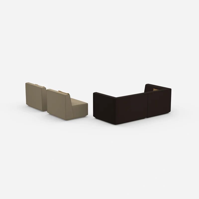 3 Sitzer Sofa mit 2 Sesseln