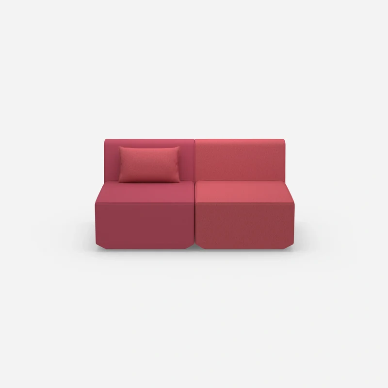 2 Sitzer Sofa rosa