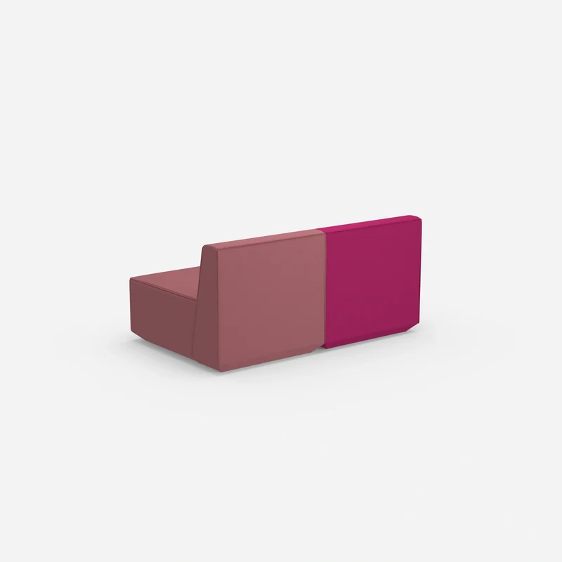 2 Sitzer Sofa rosa