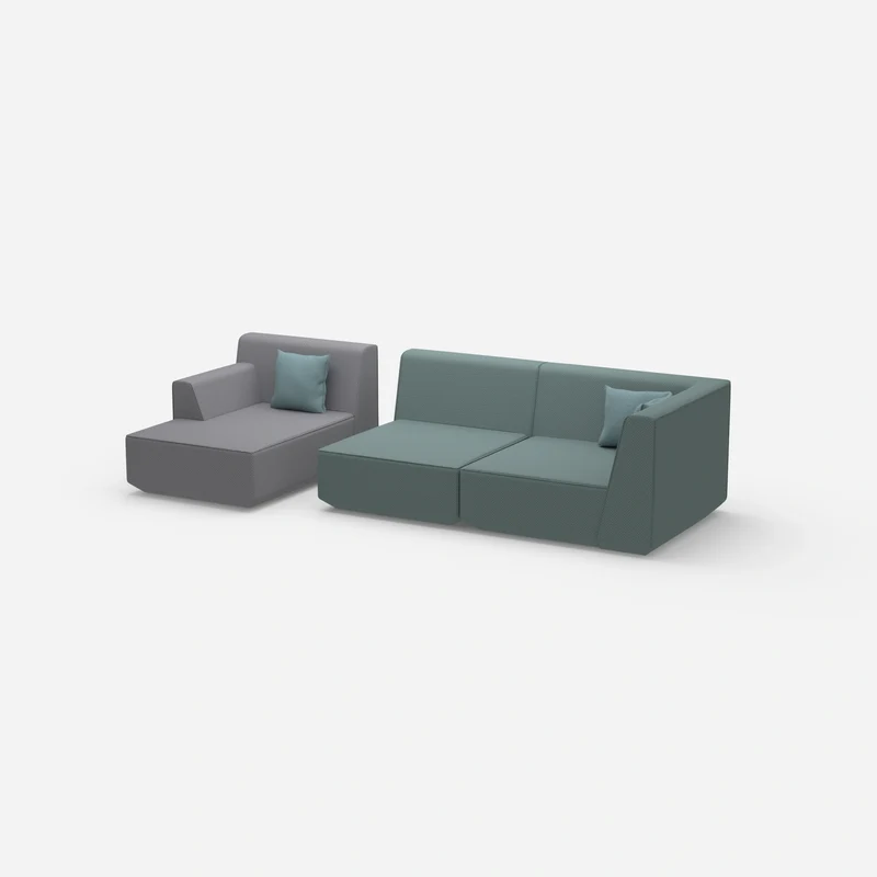 Couch 2 Sitzer mit Ottomane