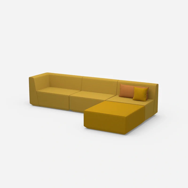 Ecksofa in Gelb