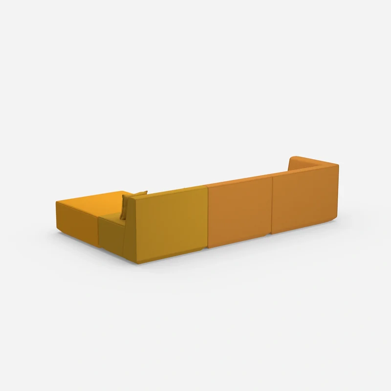 Ecksofa in Gelb