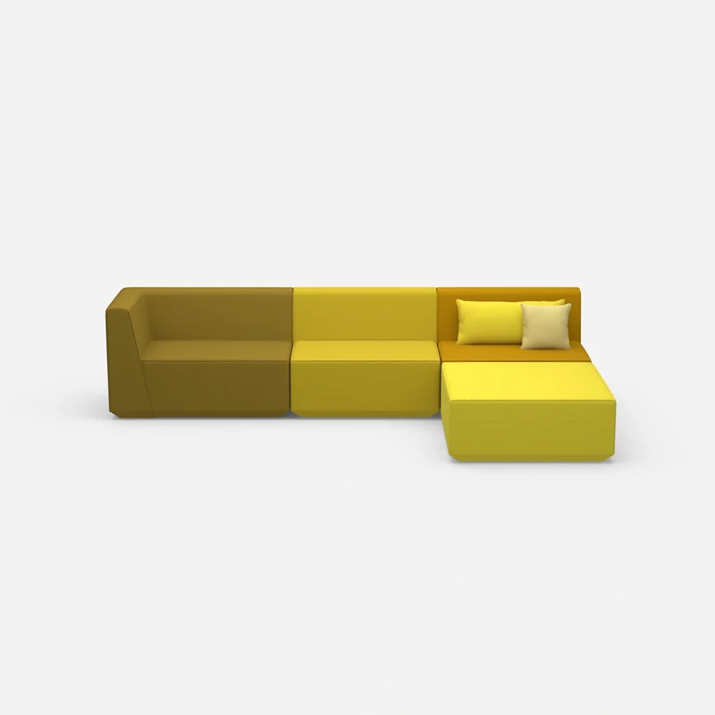 Ecksofa in Gelb
