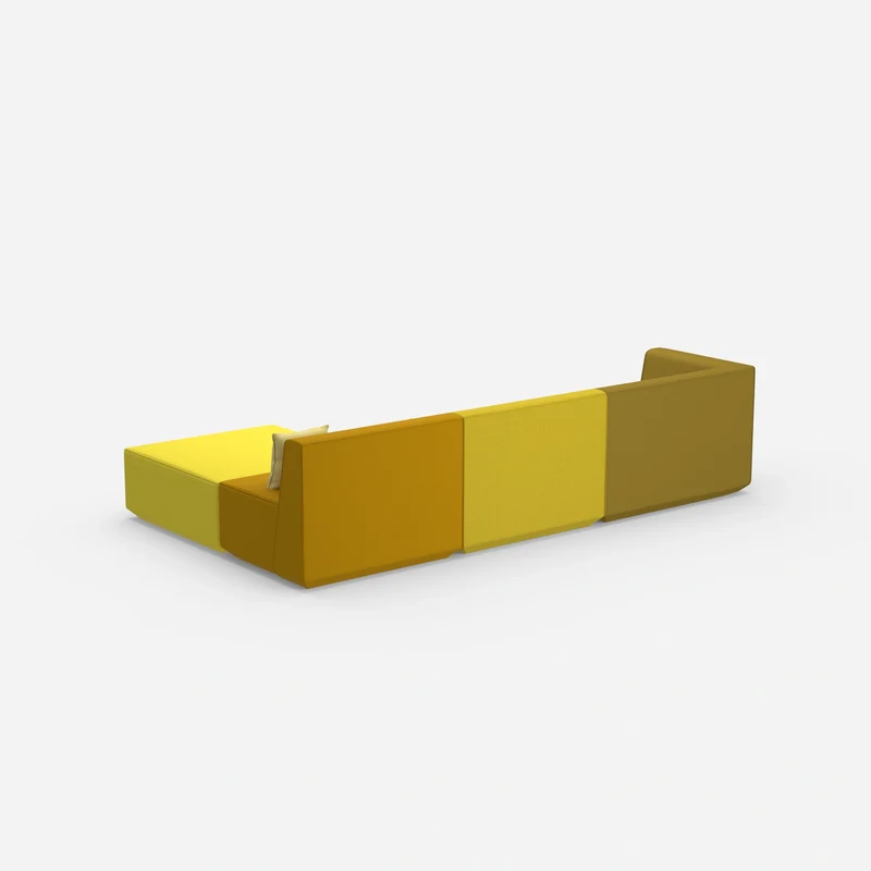 Ecksofa in Gelb