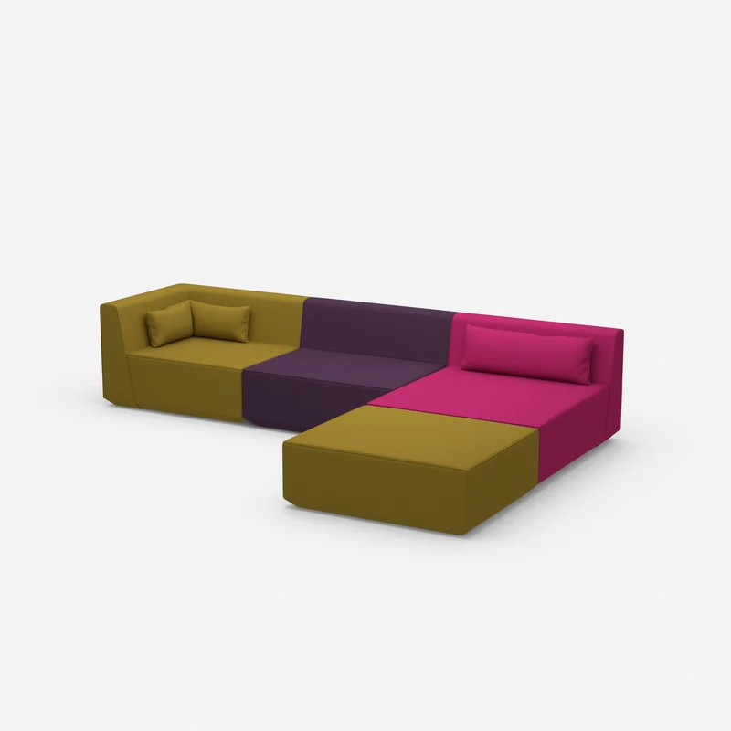 Modulares Ecksofa groß zum Schlafen