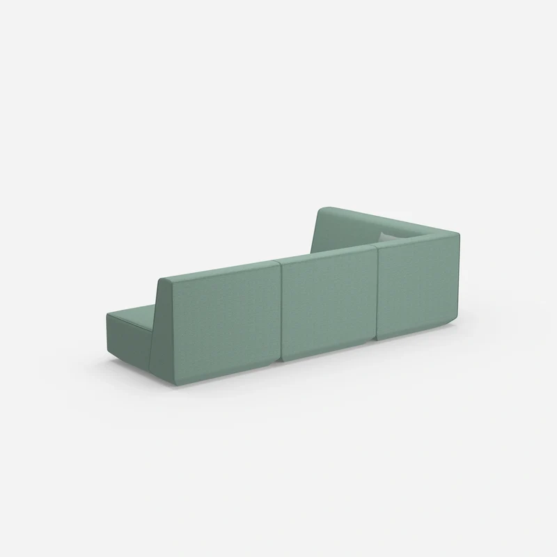Blaue Eckcouch