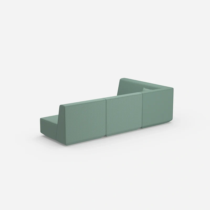 Blaue Eckcouch