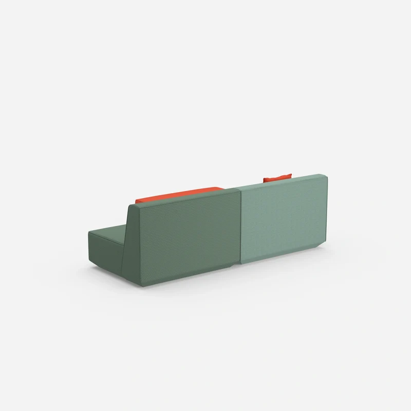 Modulares Ecksofa ohne Armlehne