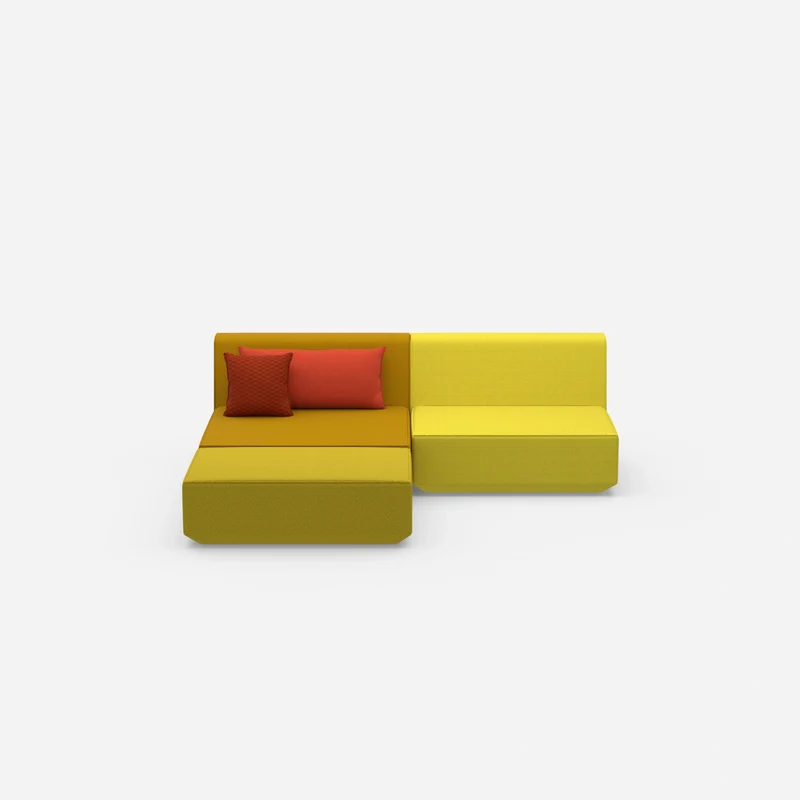 Modulares Ecksofa ohne Armlehne