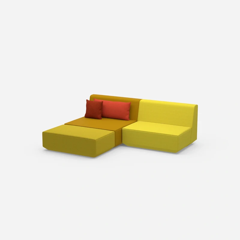 Modulares Ecksofa ohne Armlehne